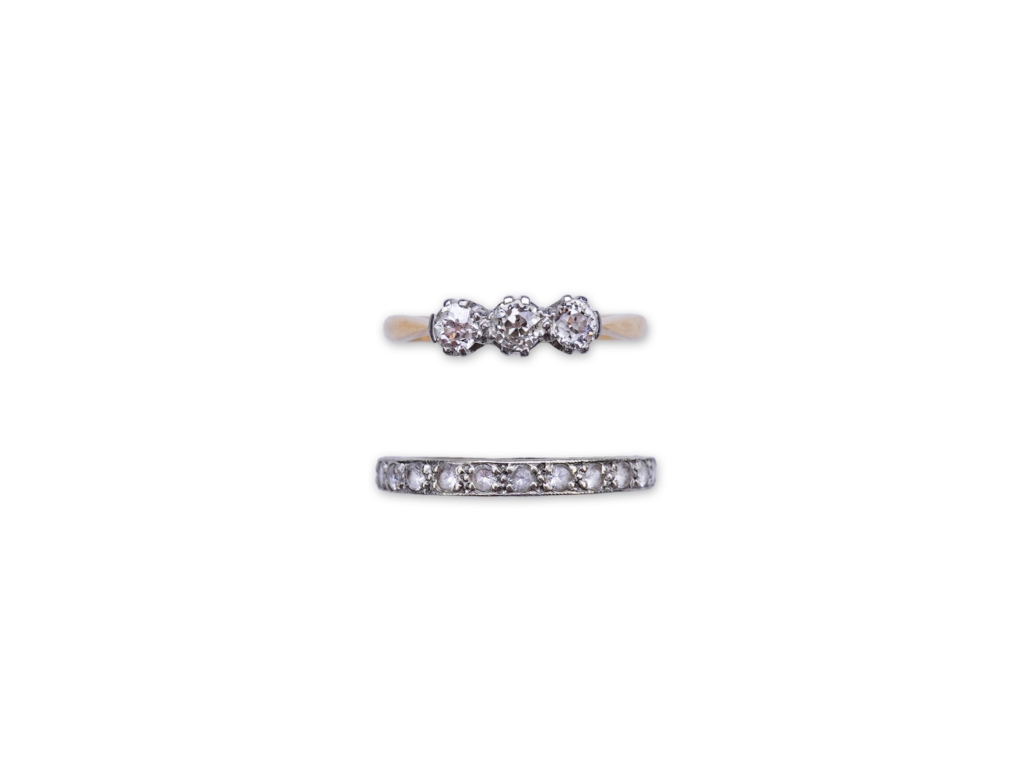Two rings, first half 20th century